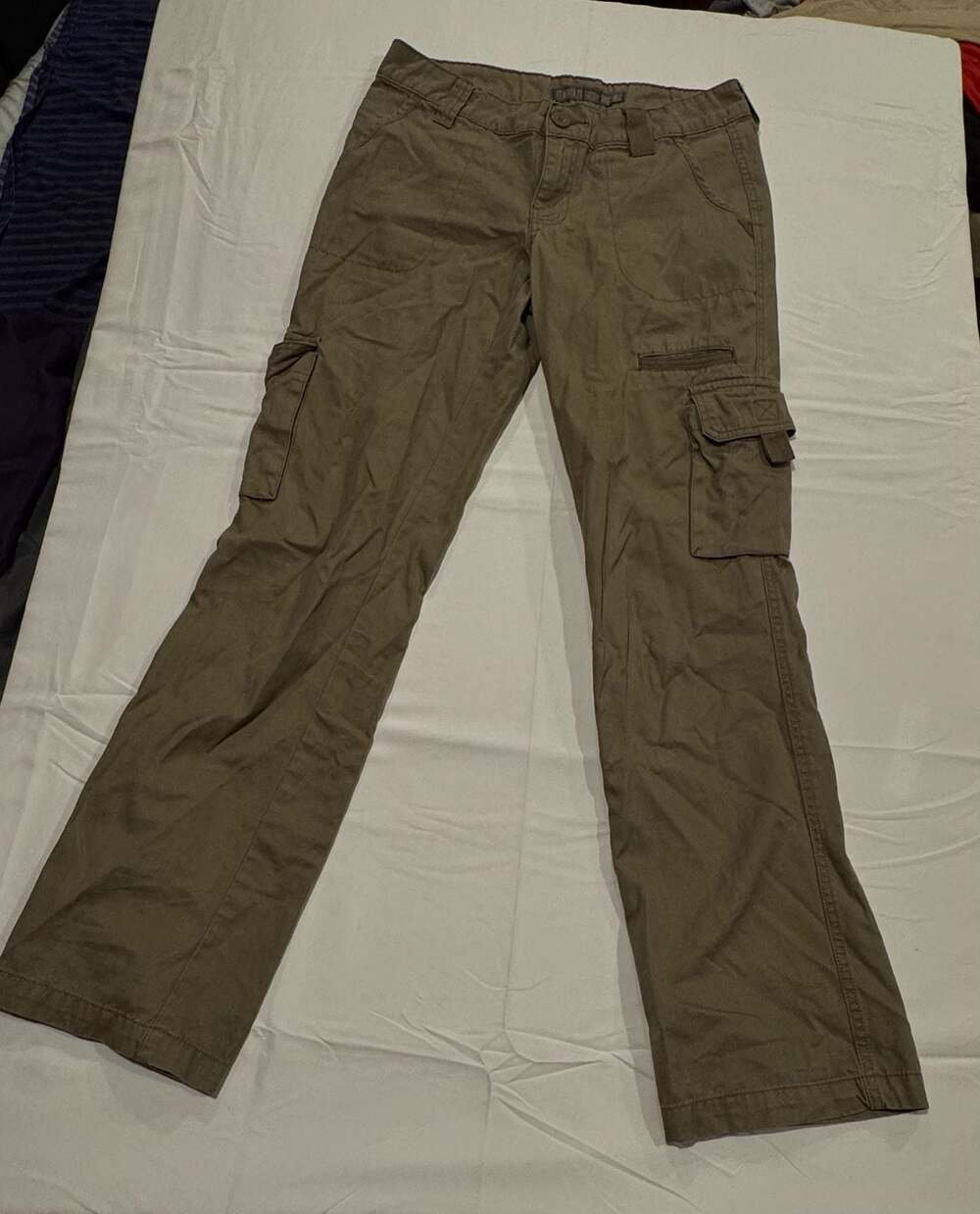 Dickies Relaxed Cargo Pants Olive Green Size 4
